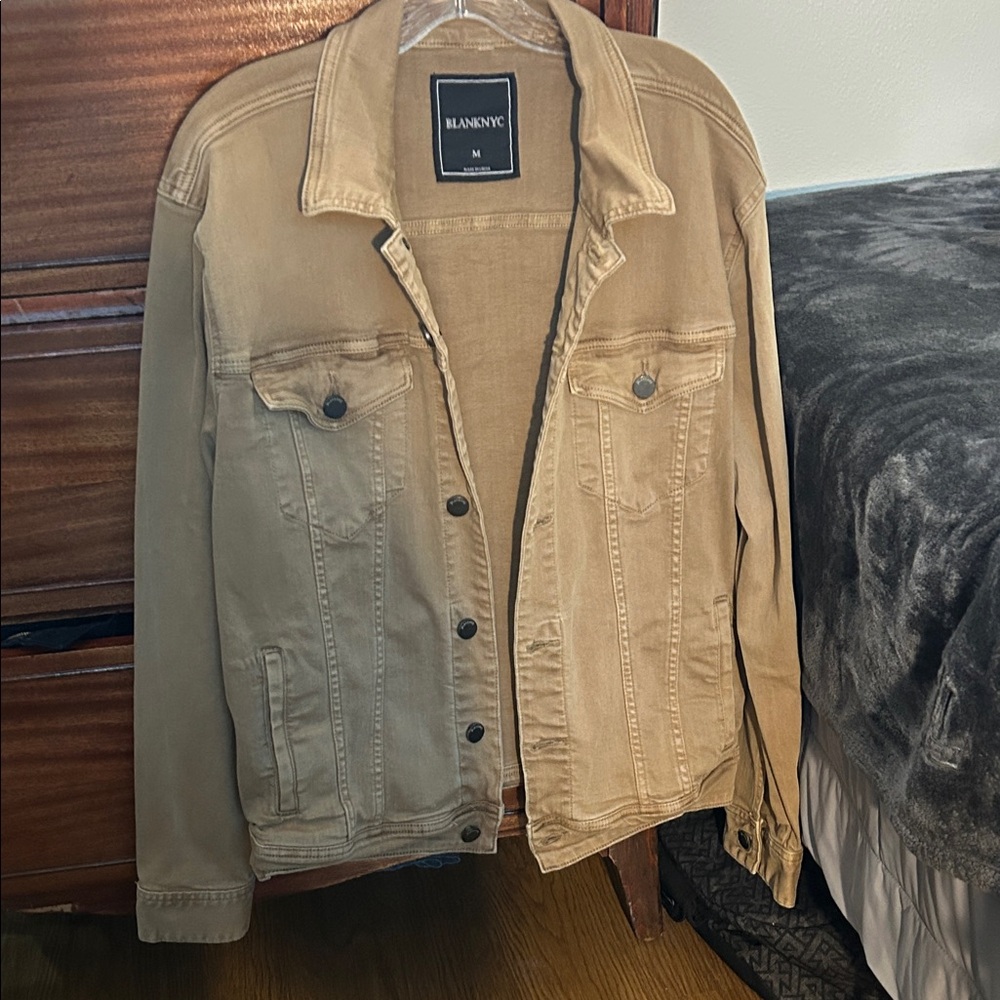Blank NYC Men's Light Brown Denim Jacket